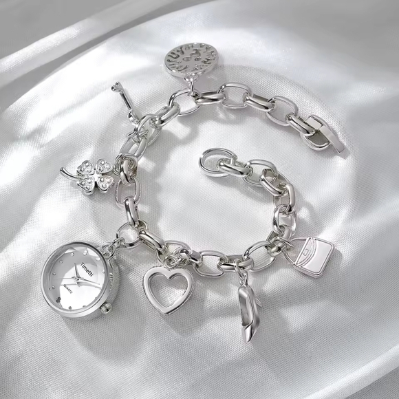Anthropologie Accessories - Silver Charm Bracelet Watch